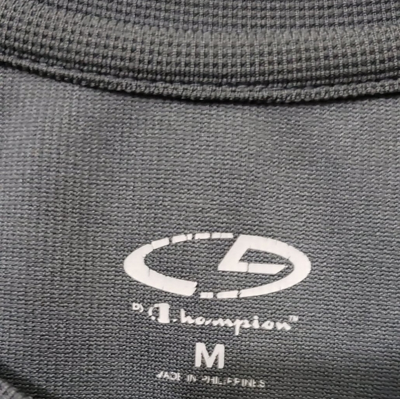 Champion Dark Grey White Dry Mesh Workout T Shirt - Picture 2 of 3